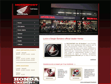 Tablet Screenshot of motosport-honda.it